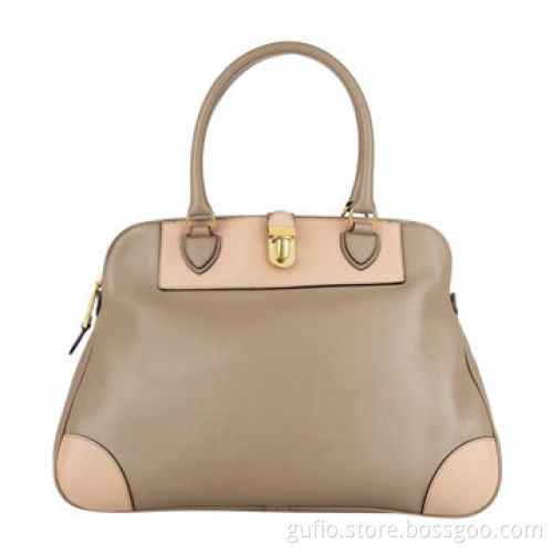 Manhattan Tribeca Two-tone Leather Tote Bag